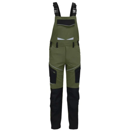 Chaki spalvos darbo puskombinezonis Ultra Stretch